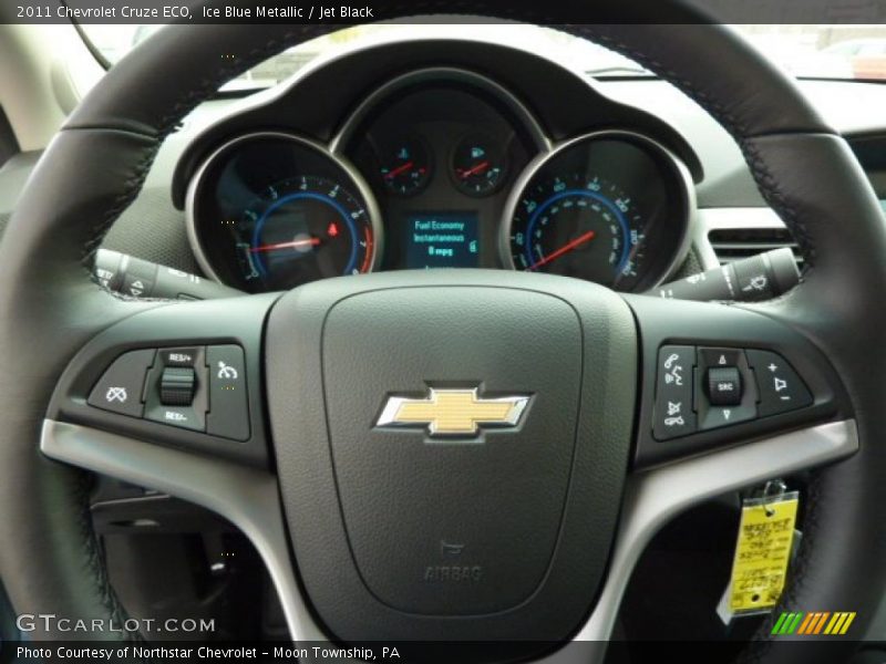 Ice Blue Metallic / Jet Black 2011 Chevrolet Cruze ECO