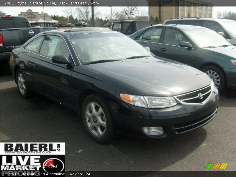 Black Sand Pearl / Ivory 2001 Toyota Solara SE Coupe