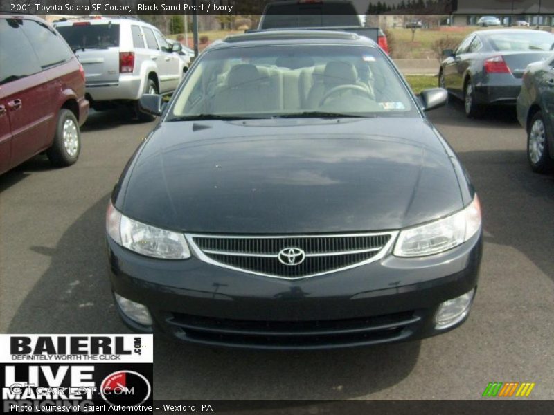 Black Sand Pearl / Ivory 2001 Toyota Solara SE Coupe