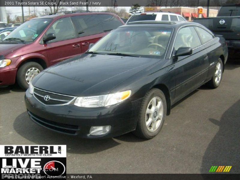 Black Sand Pearl / Ivory 2001 Toyota Solara SE Coupe
