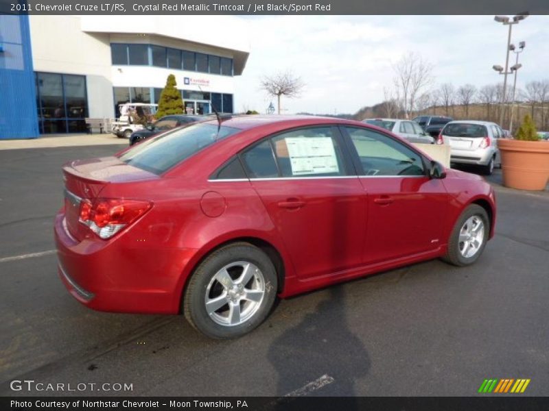 Crystal Red Metallic Tintcoat / Jet Black/Sport Red 2011 Chevrolet Cruze LT/RS