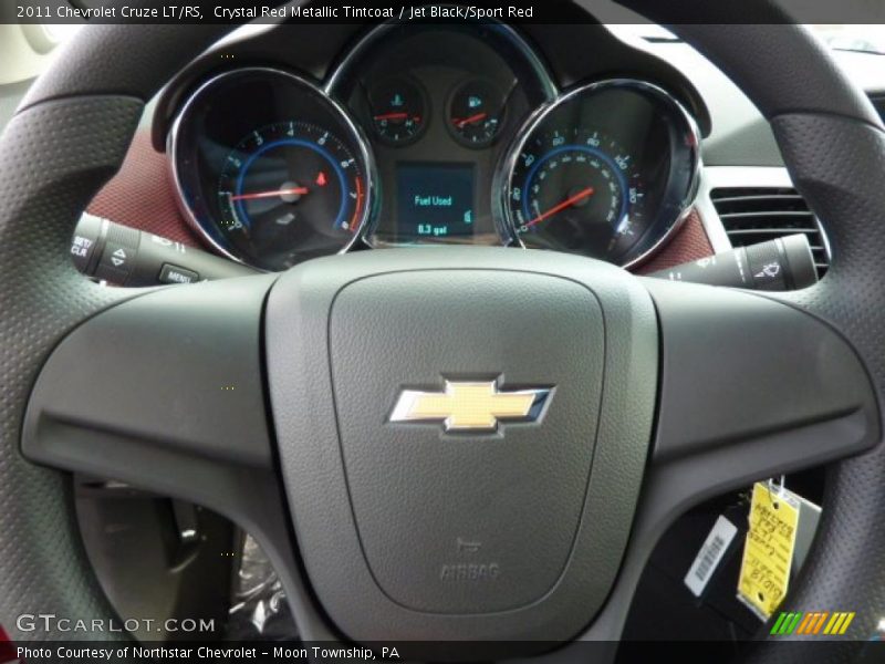 Crystal Red Metallic Tintcoat / Jet Black/Sport Red 2011 Chevrolet Cruze LT/RS