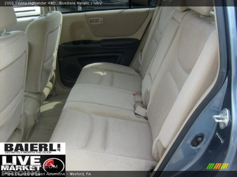 Bluestone Metallic / Ivory 2003 Toyota Highlander 4WD