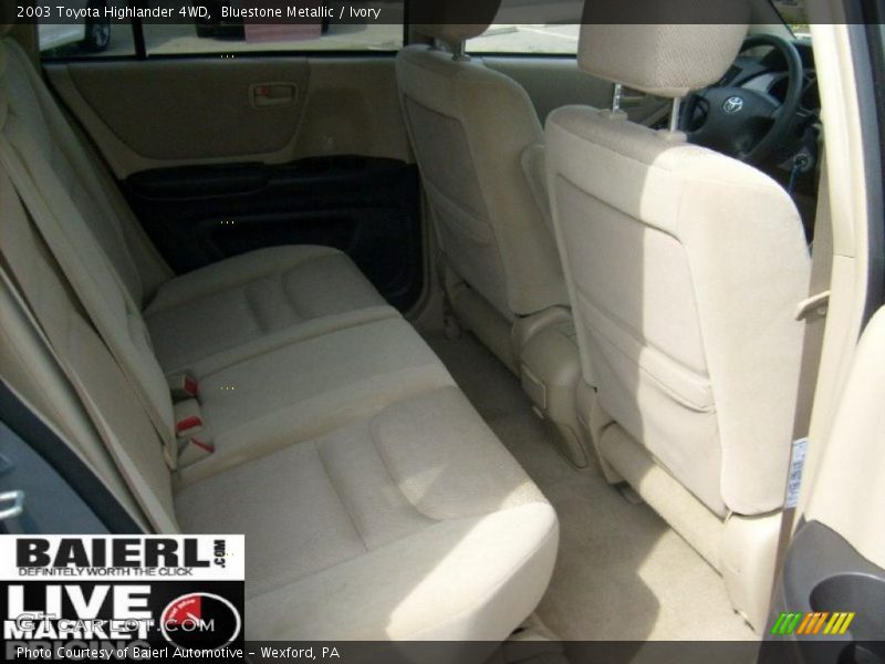 Bluestone Metallic / Ivory 2003 Toyota Highlander 4WD