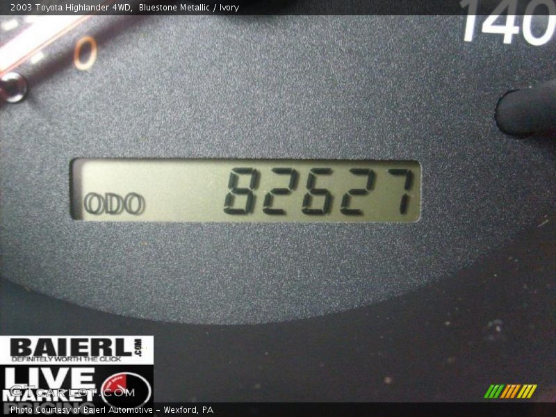 Bluestone Metallic / Ivory 2003 Toyota Highlander 4WD