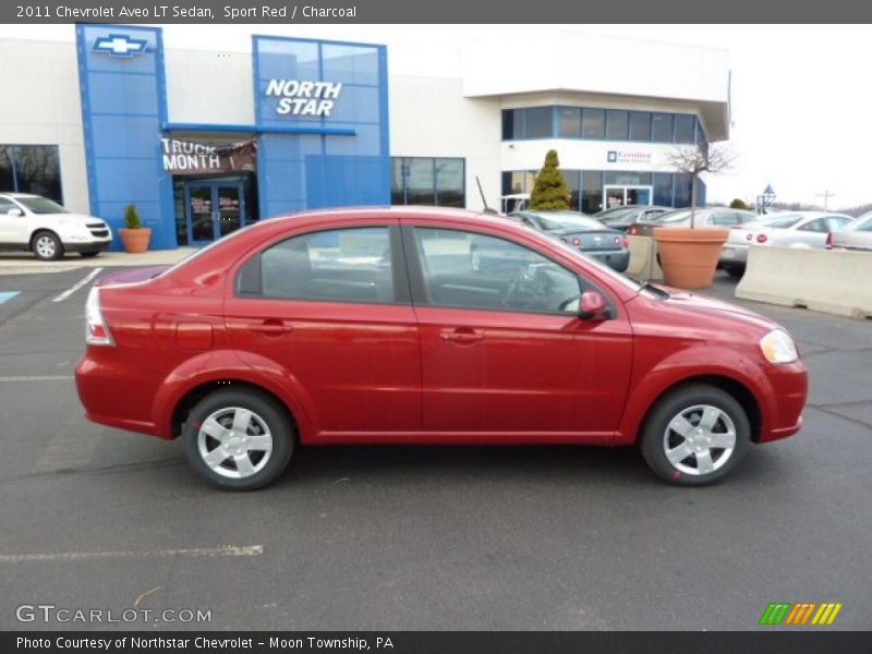 Sport Red / Charcoal 2011 Chevrolet Aveo LT Sedan