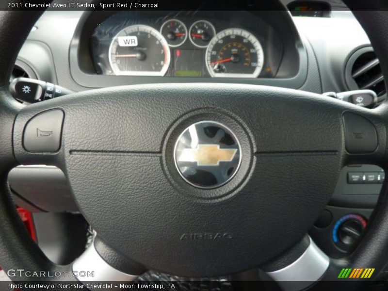 Sport Red / Charcoal 2011 Chevrolet Aveo LT Sedan