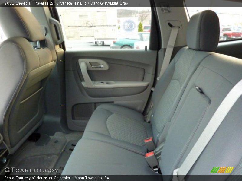 Silver Ice Metallic / Dark Gray/Light Gray 2011 Chevrolet Traverse LS