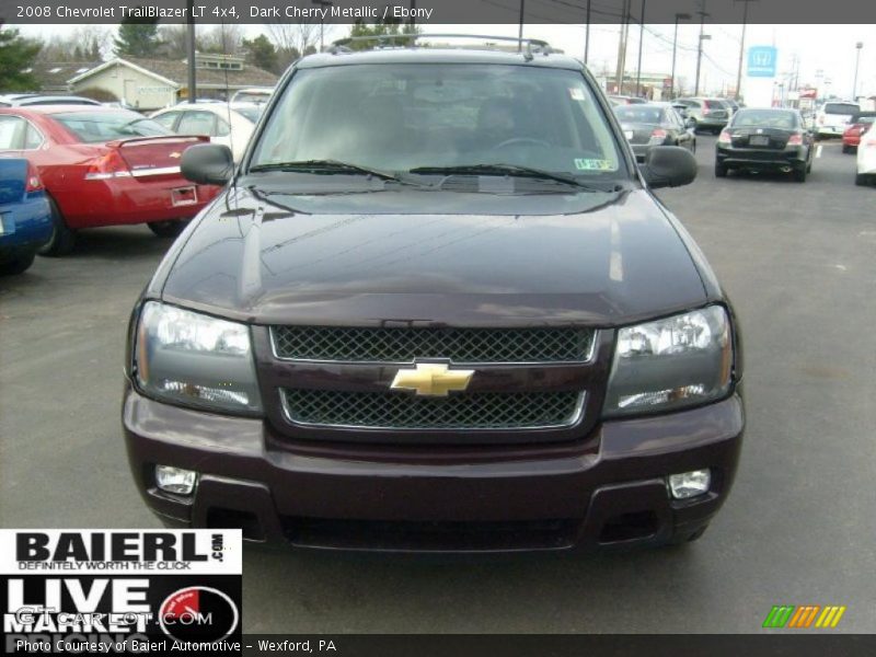 Dark Cherry Metallic / Ebony 2008 Chevrolet TrailBlazer LT 4x4