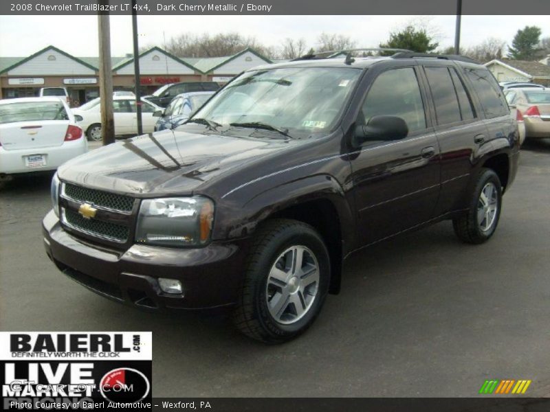 Dark Cherry Metallic / Ebony 2008 Chevrolet TrailBlazer LT 4x4