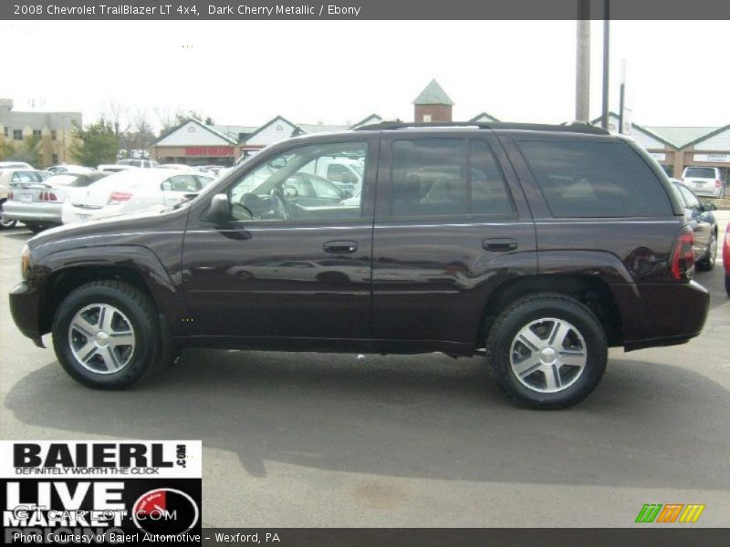 Dark Cherry Metallic / Ebony 2008 Chevrolet TrailBlazer LT 4x4