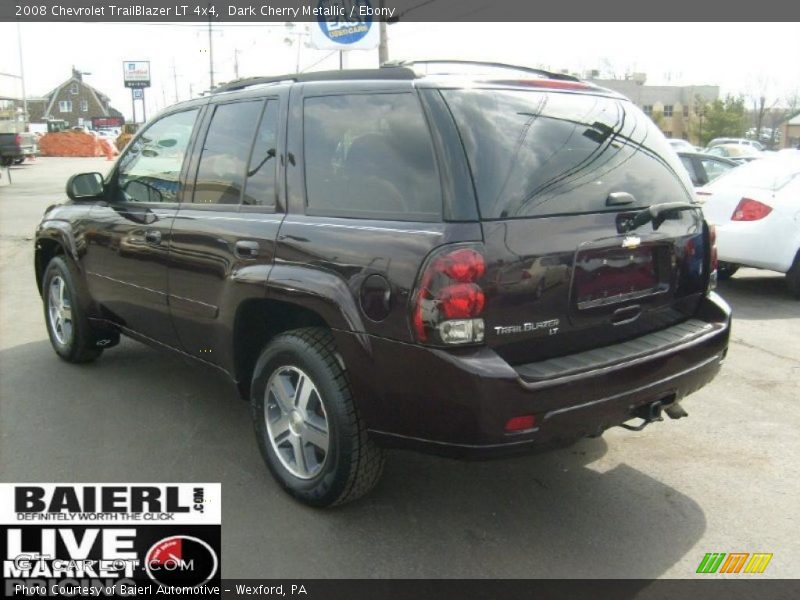 Dark Cherry Metallic / Ebony 2008 Chevrolet TrailBlazer LT 4x4