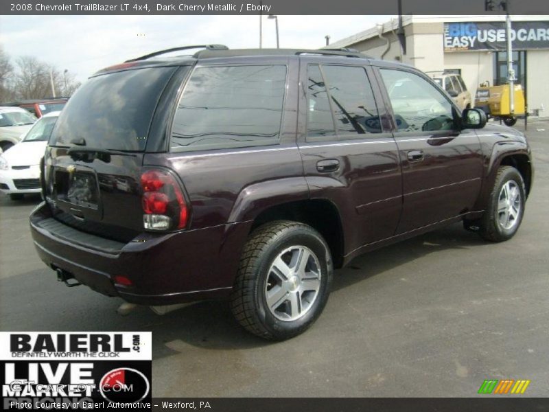 Dark Cherry Metallic / Ebony 2008 Chevrolet TrailBlazer LT 4x4