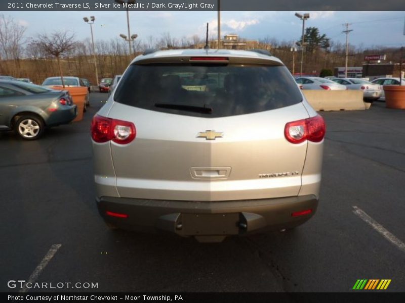 Silver Ice Metallic / Dark Gray/Light Gray 2011 Chevrolet Traverse LS