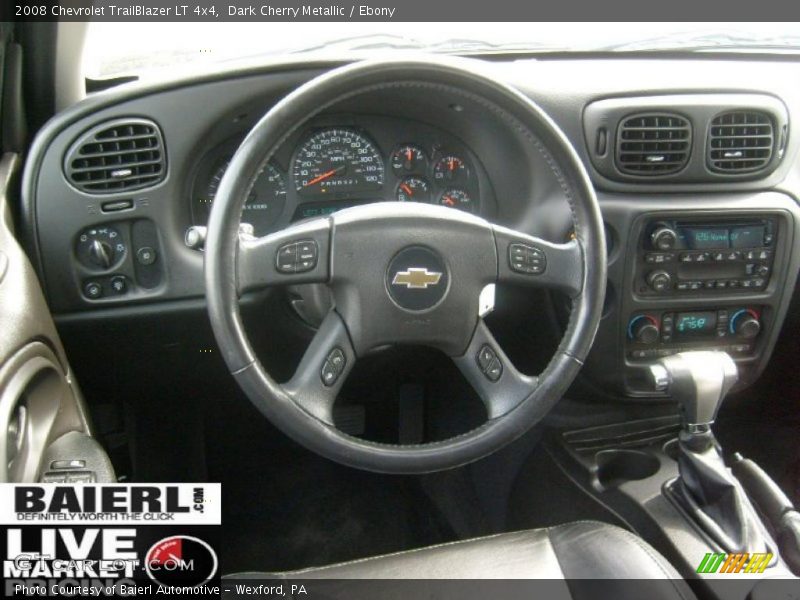 Dark Cherry Metallic / Ebony 2008 Chevrolet TrailBlazer LT 4x4