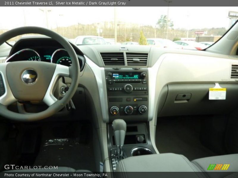 Silver Ice Metallic / Dark Gray/Light Gray 2011 Chevrolet Traverse LS