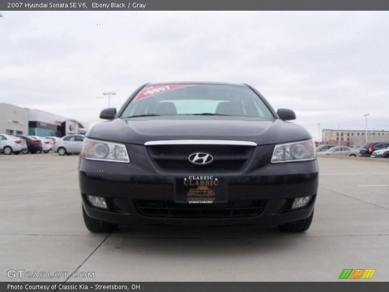 Ebony Black / Gray 2007 Hyundai Sonata SE V6