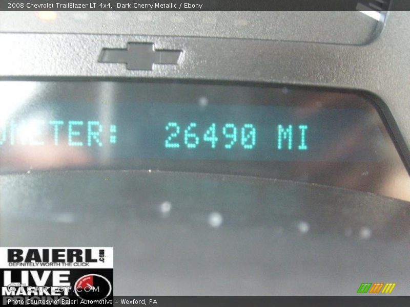 Dark Cherry Metallic / Ebony 2008 Chevrolet TrailBlazer LT 4x4