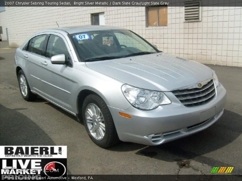 Bright Silver Metallic / Dark Slate Gray/Light Slate Gray 2007 Chrysler Sebring Touring Sedan