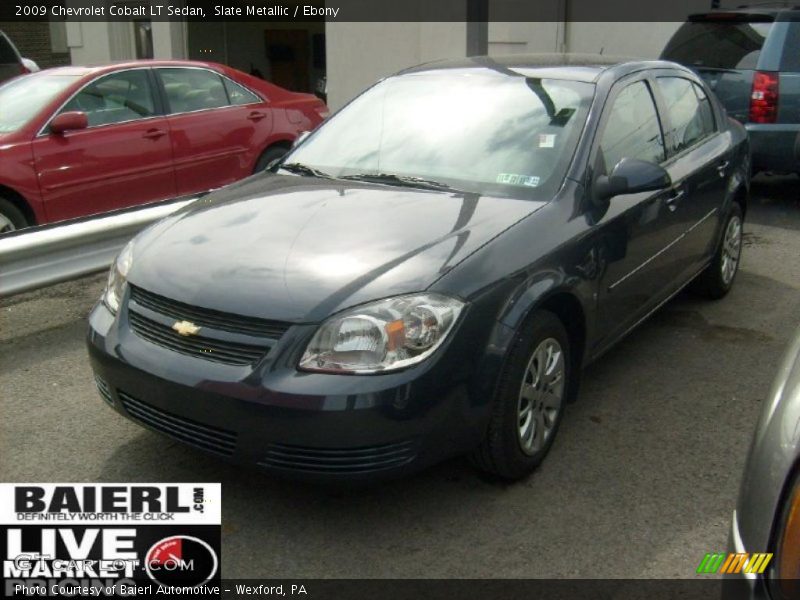 Slate Metallic / Ebony 2009 Chevrolet Cobalt LT Sedan