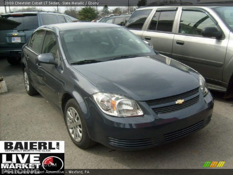 Slate Metallic / Ebony 2009 Chevrolet Cobalt LT Sedan