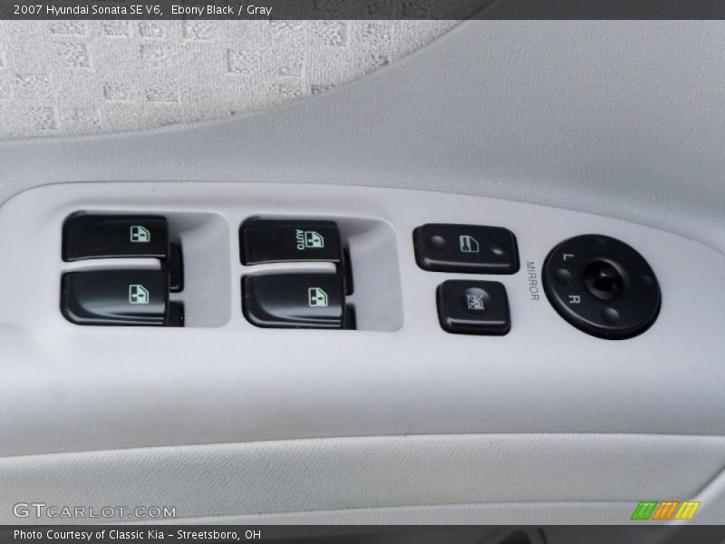 Ebony Black / Gray 2007 Hyundai Sonata SE V6