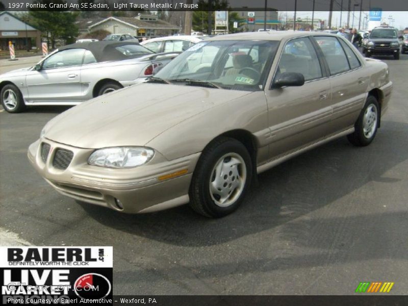 Light Taupe Metallic / Taupe 1997 Pontiac Grand Am SE Sedan