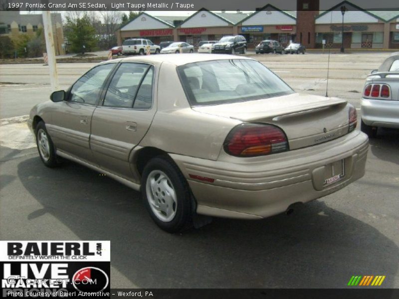 Light Taupe Metallic / Taupe 1997 Pontiac Grand Am SE Sedan