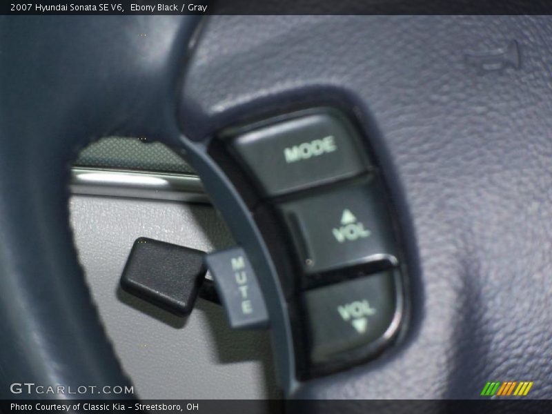 Ebony Black / Gray 2007 Hyundai Sonata SE V6