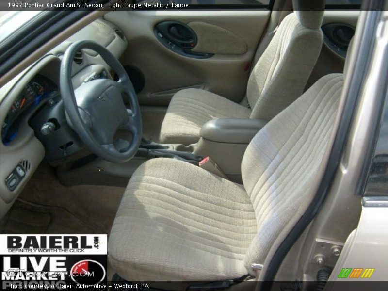 Light Taupe Metallic / Taupe 1997 Pontiac Grand Am SE Sedan