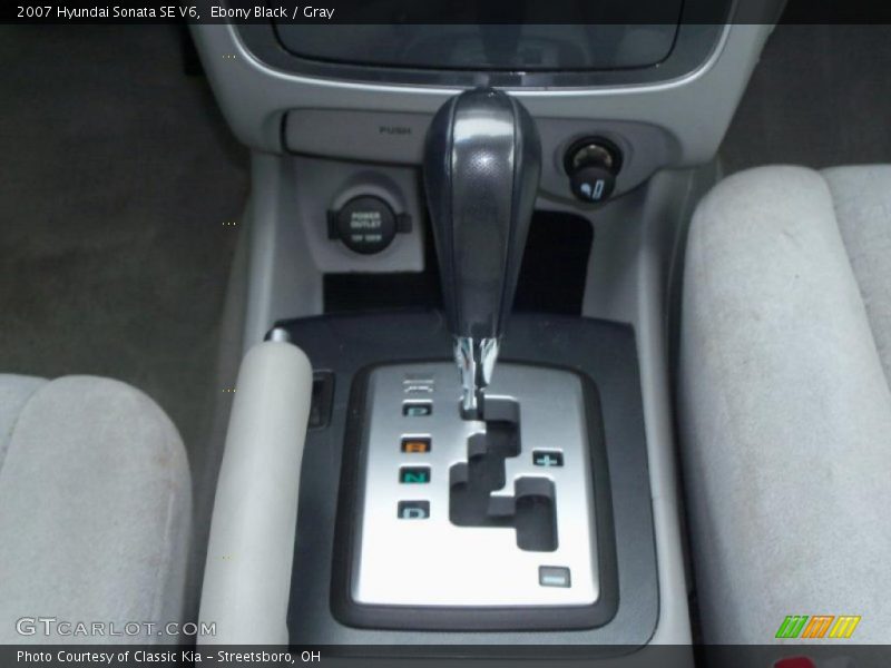 Ebony Black / Gray 2007 Hyundai Sonata SE V6