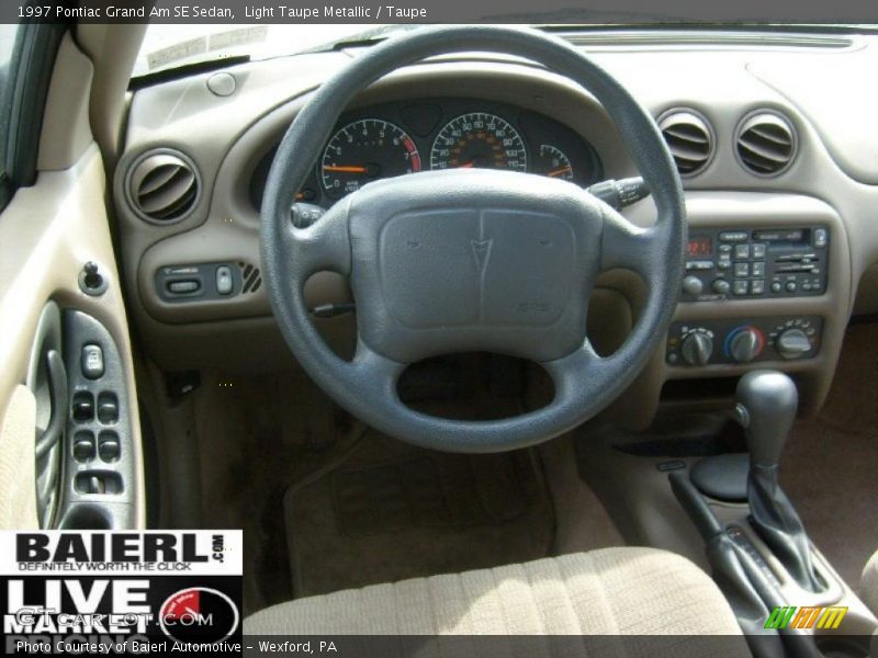 Light Taupe Metallic / Taupe 1997 Pontiac Grand Am SE Sedan