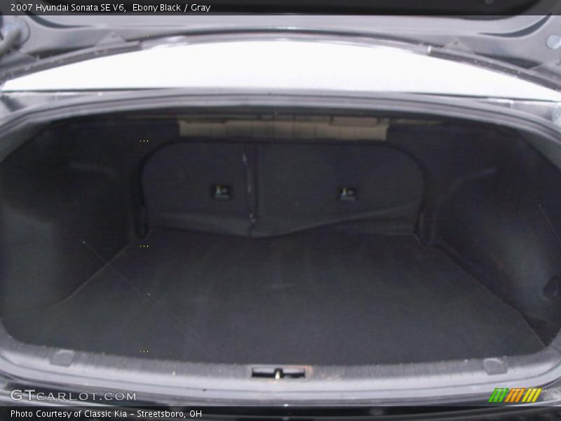 Ebony Black / Gray 2007 Hyundai Sonata SE V6