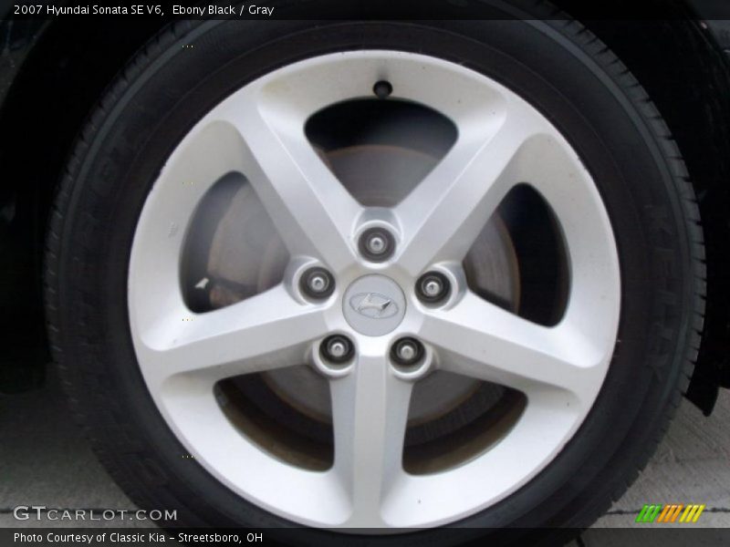 Ebony Black / Gray 2007 Hyundai Sonata SE V6