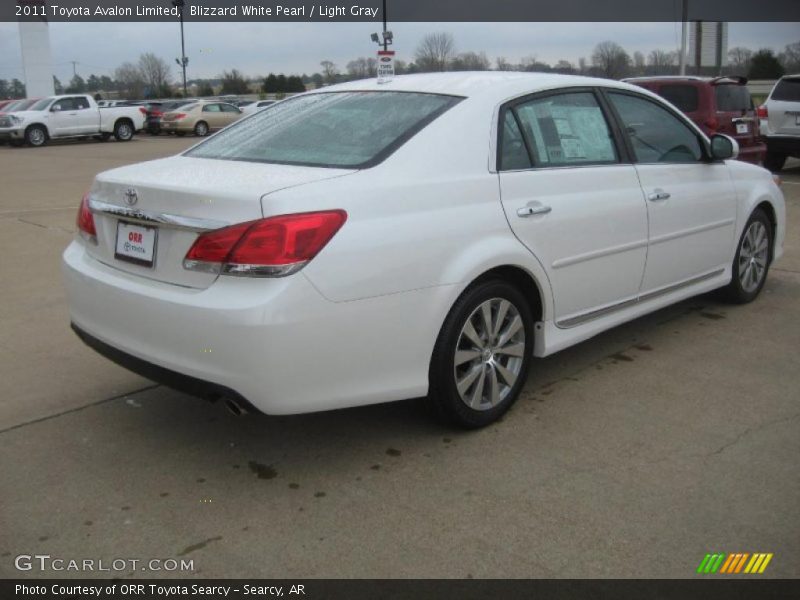 Blizzard White Pearl / Light Gray 2011 Toyota Avalon Limited