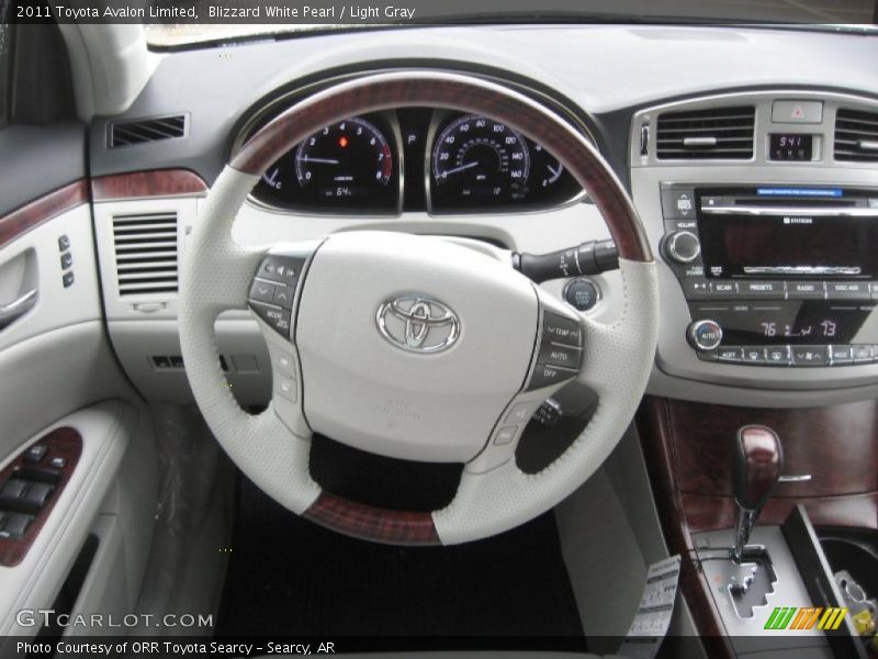 Blizzard White Pearl / Light Gray 2011 Toyota Avalon Limited