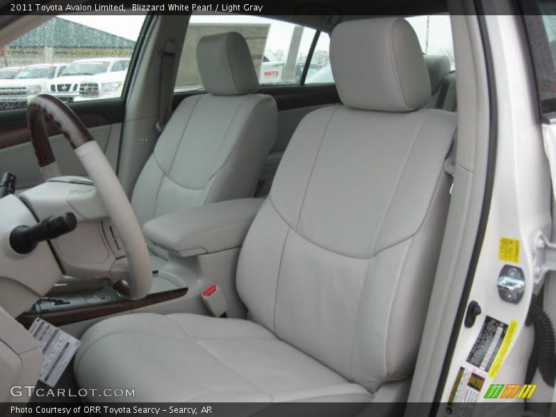 Blizzard White Pearl / Light Gray 2011 Toyota Avalon Limited