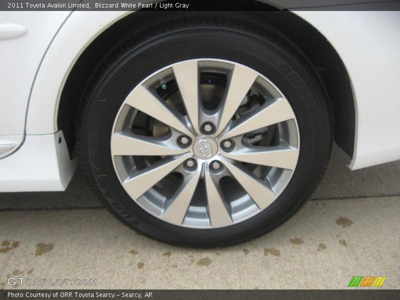 Blizzard White Pearl / Light Gray 2011 Toyota Avalon Limited