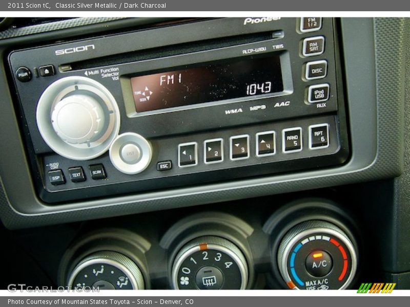 Classic Silver Metallic / Dark Charcoal 2011 Scion tC