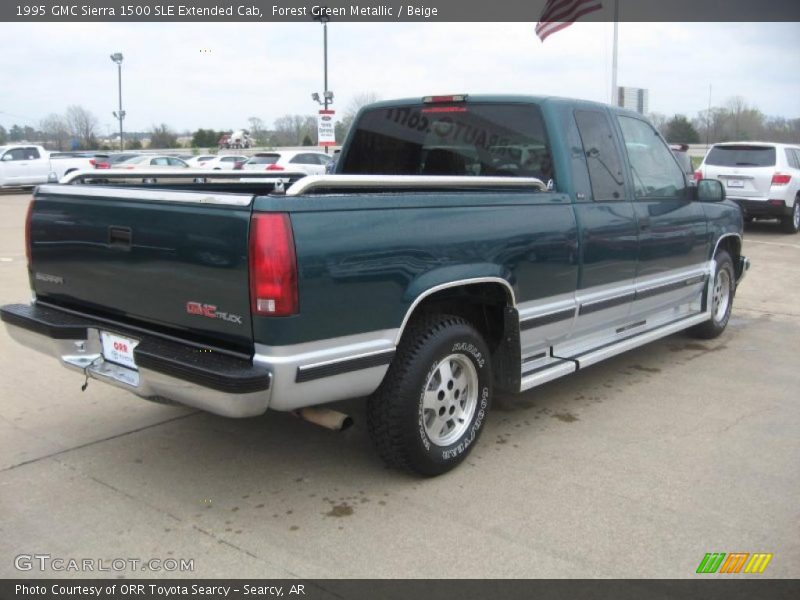 Forest Green Metallic / Beige 1995 GMC Sierra 1500 SLE Extended Cab