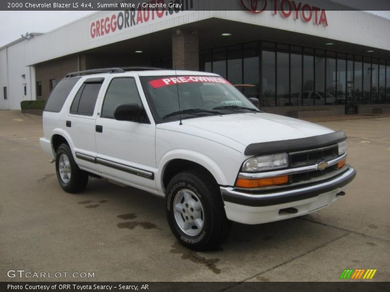 Summit White / Graphite Gray 2000 Chevrolet Blazer LS 4x4