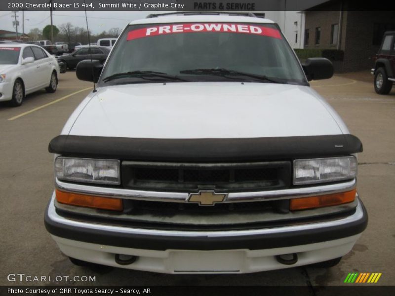 Summit White / Graphite Gray 2000 Chevrolet Blazer LS 4x4