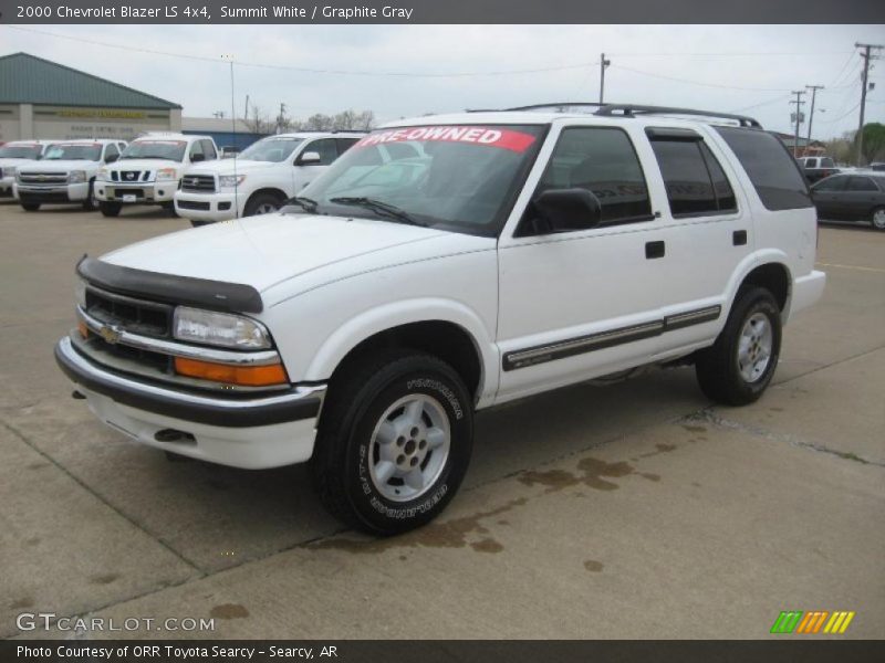 Summit White / Graphite Gray 2000 Chevrolet Blazer LS 4x4