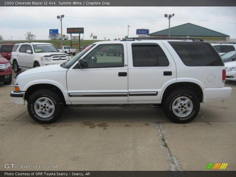 Summit White / Graphite Gray 2000 Chevrolet Blazer LS 4x4