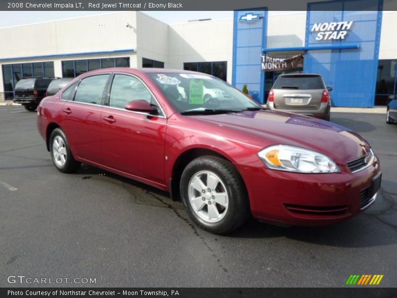 Red Jewel Tintcoat / Ebony Black 2008 Chevrolet Impala LT