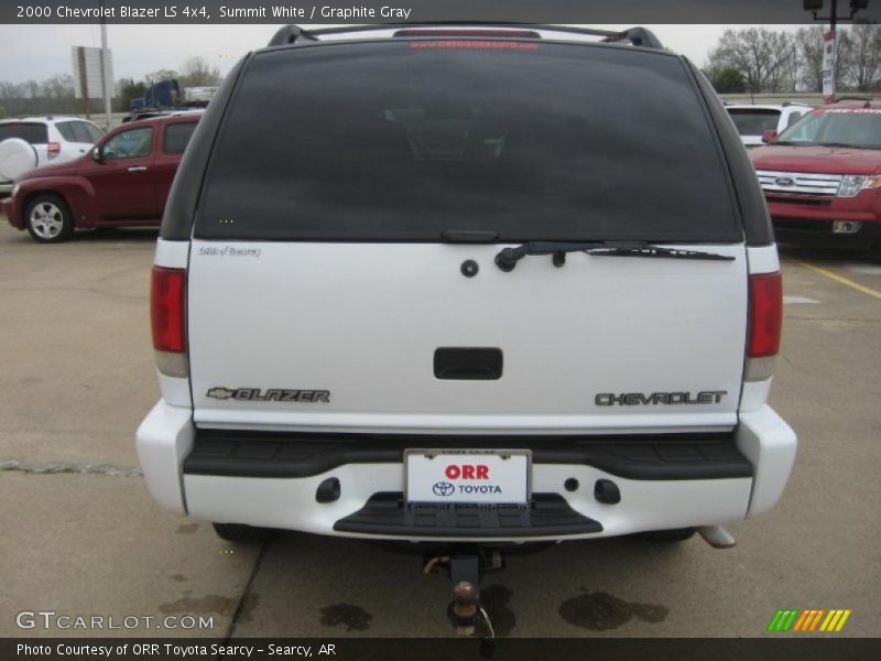 Summit White / Graphite Gray 2000 Chevrolet Blazer LS 4x4