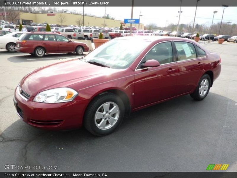 Red Jewel Tintcoat / Ebony Black 2008 Chevrolet Impala LT
