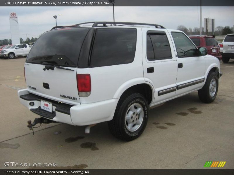 Summit White / Graphite Gray 2000 Chevrolet Blazer LS 4x4