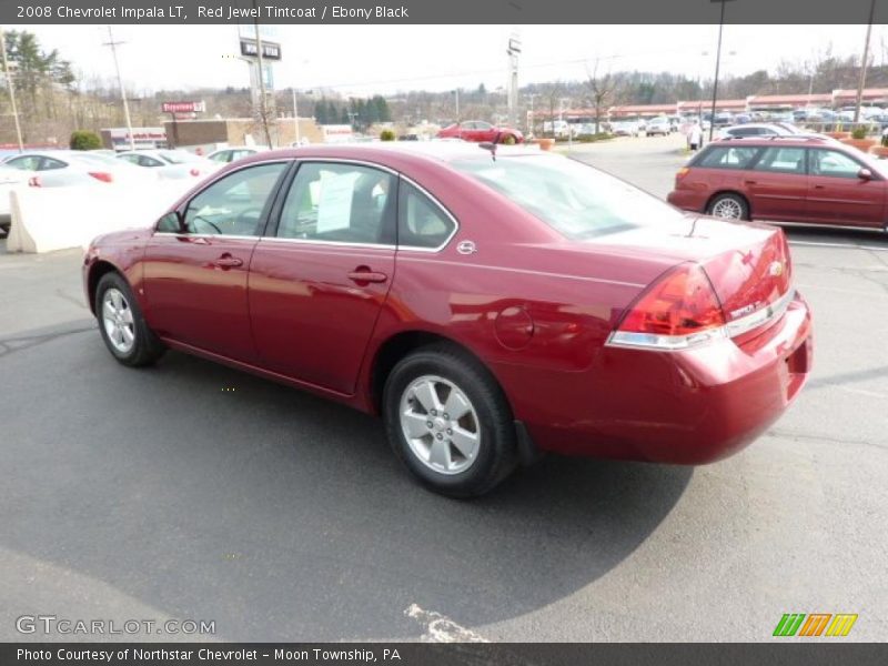 Red Jewel Tintcoat / Ebony Black 2008 Chevrolet Impala LT