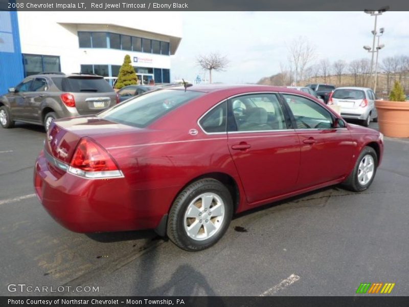 Red Jewel Tintcoat / Ebony Black 2008 Chevrolet Impala LT